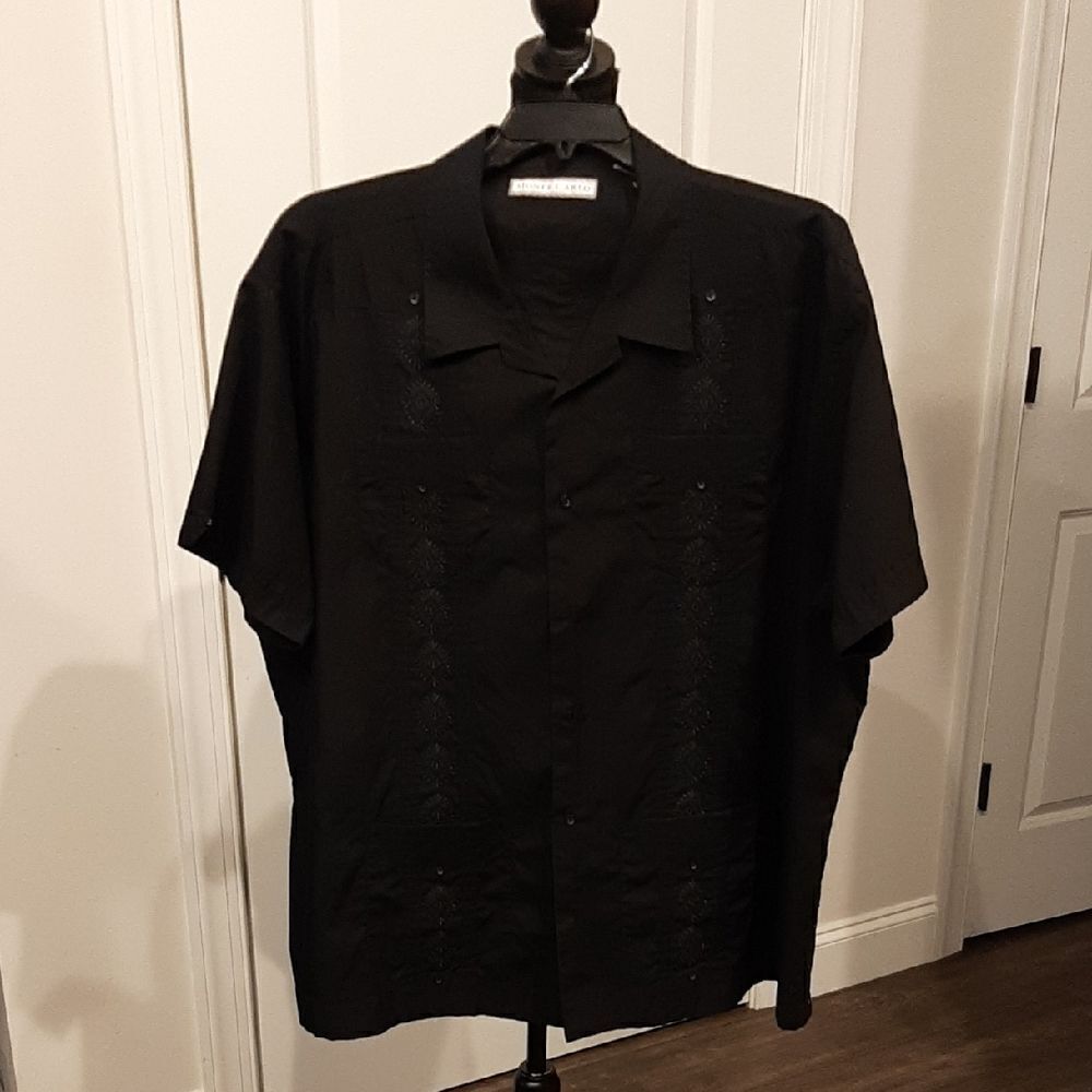 Monte Carlo Black Button Down Shirt